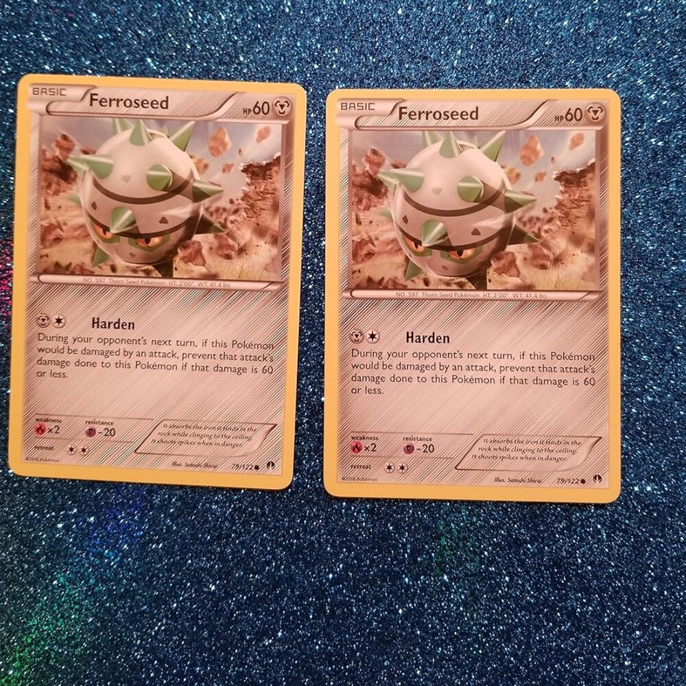 Pokemon® Card Lot 002 Cards FERROSEED Pokemon X & Y BREAKPoint (79/122)